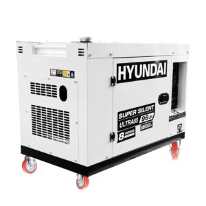 Generador Silencioso Hyundai Con Motor Diesel Potencia Máxima 8.8 Kw 110v/220v