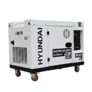 Generador Silencioso Profesional Hyundai Con Motor Diésel Potencia Máxima 7.3 Kw 110v/220v