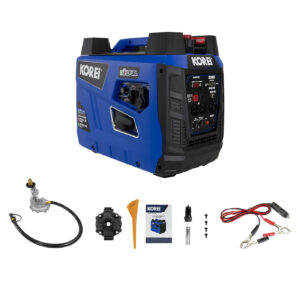 Generador Inverter Profesional Korei Gasolina/Gas LP 3.7 Hp 110v