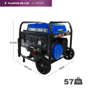 Generador Profesional Hyundai 5500w C/Motor 10 Hp 110v/220v