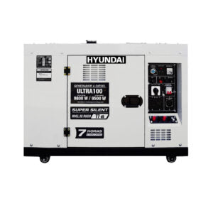 Generador Silencioso Hyundai Con Motor Diesel Potencia Máxima 9.8 Kw 110v/220v