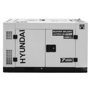 Generador Silencioso Profesional Hyundai Con Motor Diésel Potencia Máxima 14.5 Kw 110v/220v