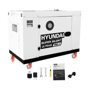 Generador Silencioso Hyundai Con Motor Diesel Potencia Máxima 8.8 Kw 110v/220v