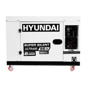 Generador Silencioso Hyundai Con Motor Diesel Potencia Máxima 8.8 Kw 110v/220v
