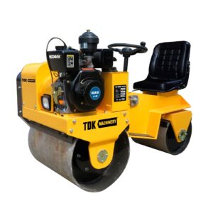 Rodillo Compactador Profesional Tdk Machinery Doble Con Operador Con Motor Diésel 12 Hp